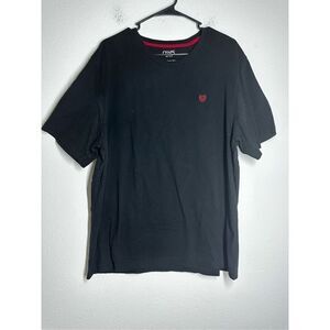 Chaps Men’s Black T-shirt Embroidered Logo Size XXL